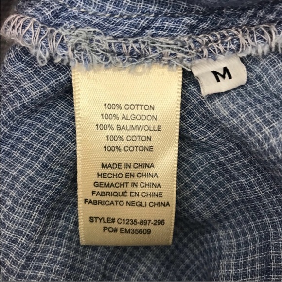 Cloth & Stone Sky Halter Top Anthropologie Medium
Checkered Blouse Boho Summer - Picture 8 of 9